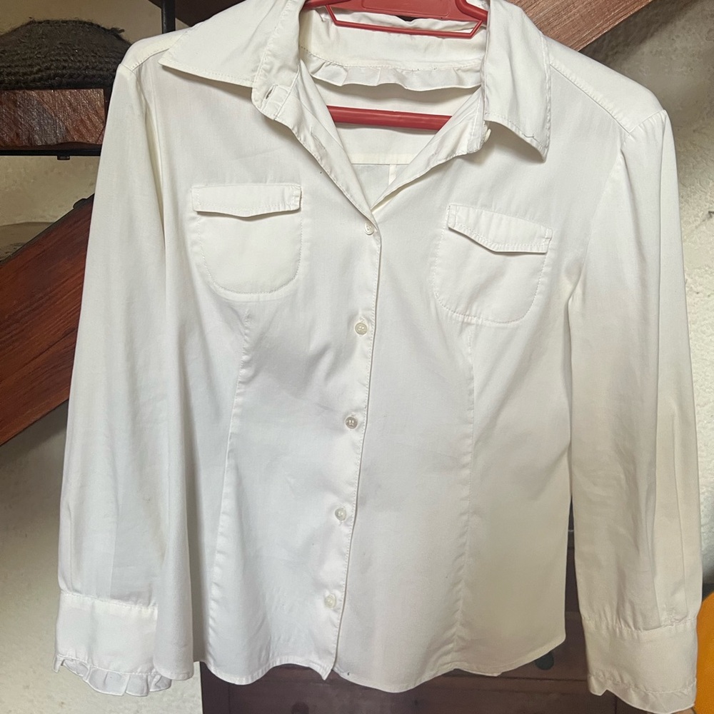 Miu Miu White Button Up Small - image 1